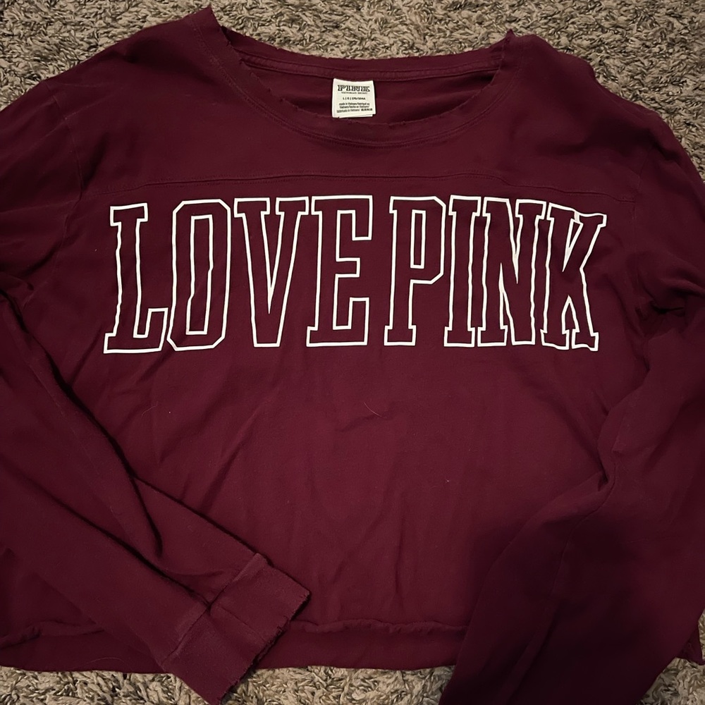 Vs PINK Cropped Long Sleeve